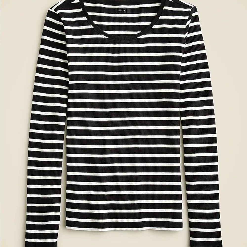 J. Crew Navy and White Striped Women's Top